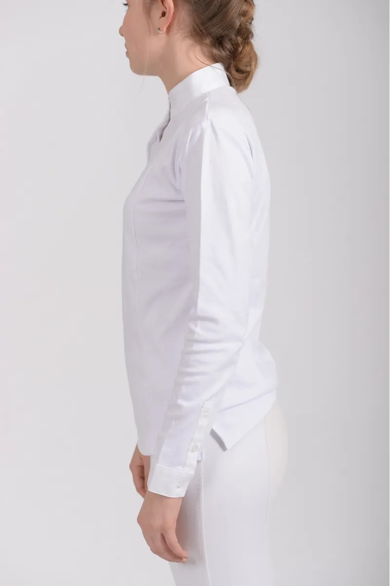 Shires Hunt Shirt Ladies in White-1