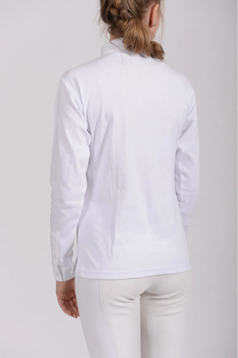 Shires Hunt Shirt Ladies in White-2