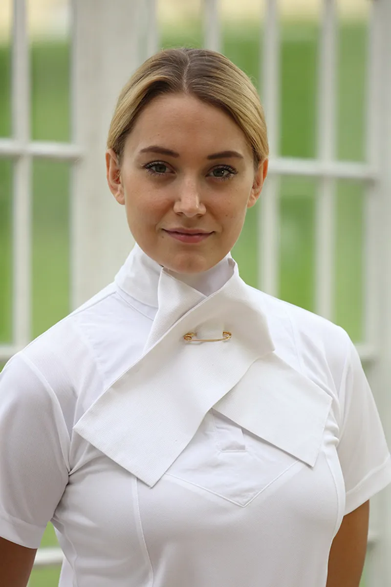 Aubrion Ready Tied Stock in White