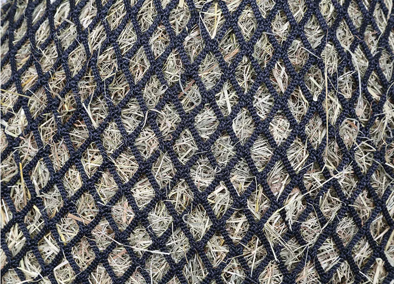 Shires Soft Mesh Haylage Net 1 inch Holes in Black-1