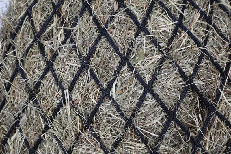 Shires Soft Mesh Haylage Net 2 inch Holes in Black-1