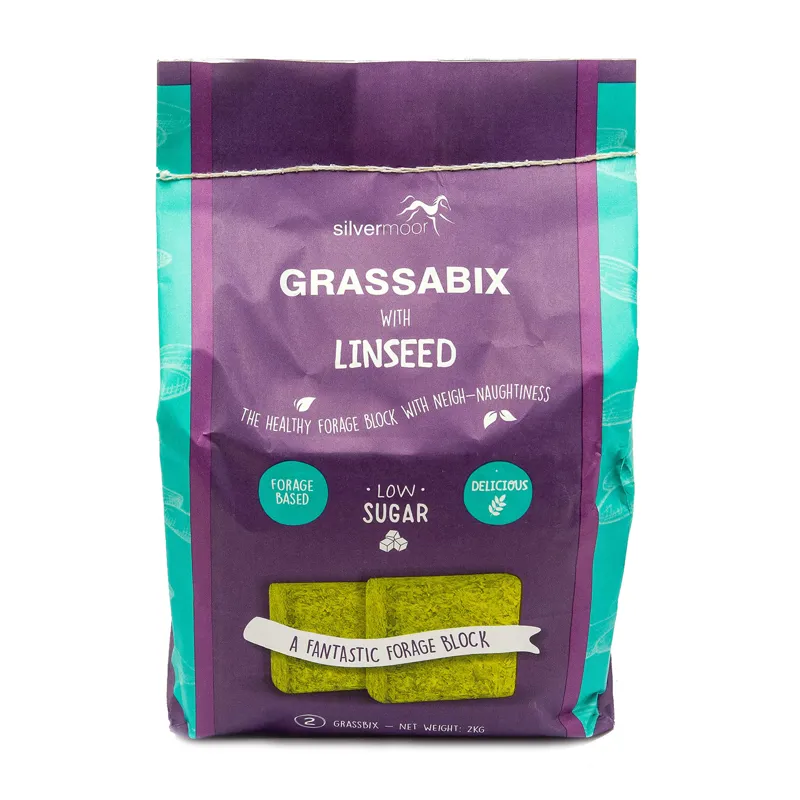 Silvermoor Grassabix with Linseed Twin Pack