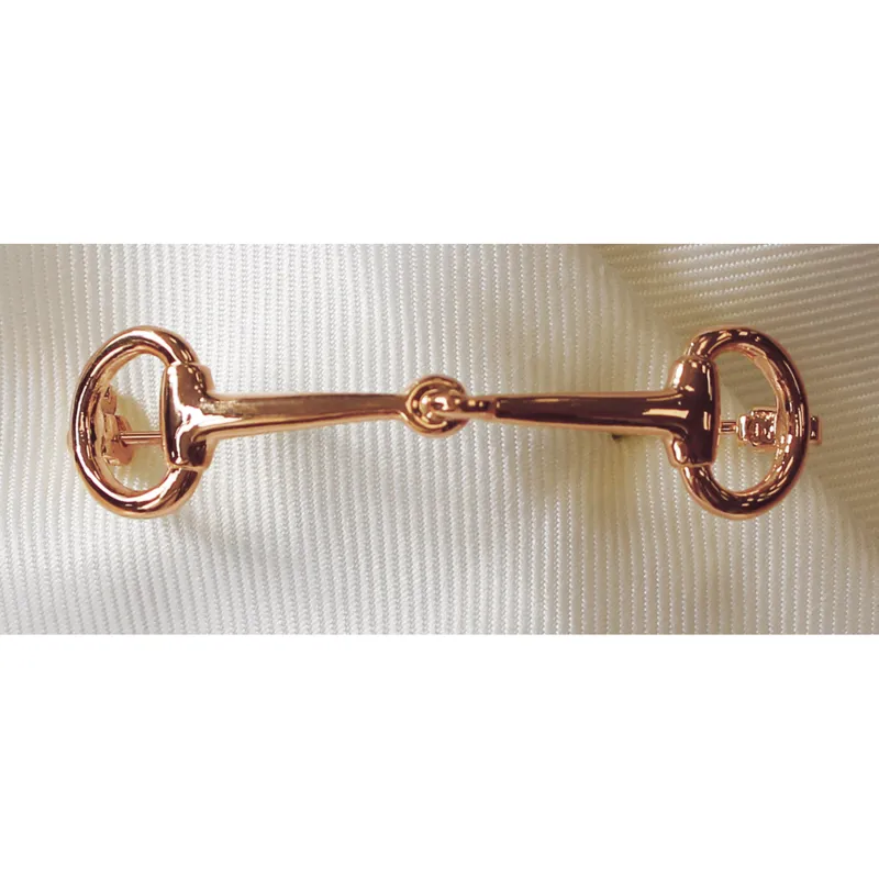 Equetech Snaffle Stock Pin in Rose Gold-1