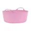 Red Gorilla Tubtrug Small Shallow Bucket in Soft Pink