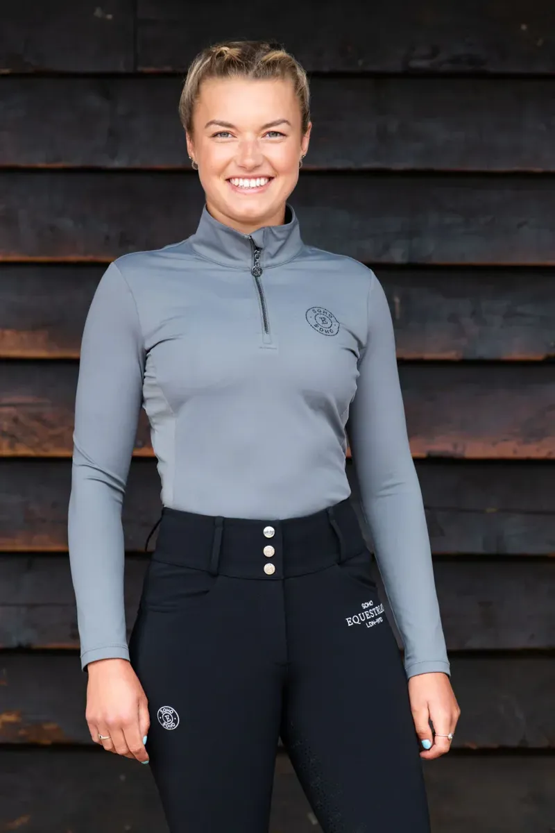 Soho Equestrian Base Layer Ladies in Dove Grey
