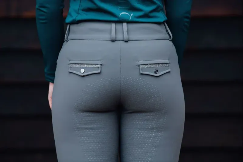Soho Equestrian Breeches Ladies in Gun Metal Grey-3