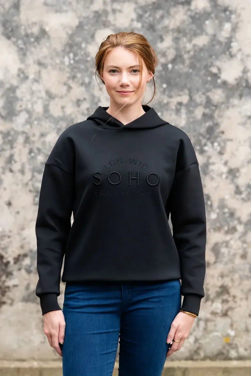 Soho Equestrian Hoodie Ladies in Classic Black