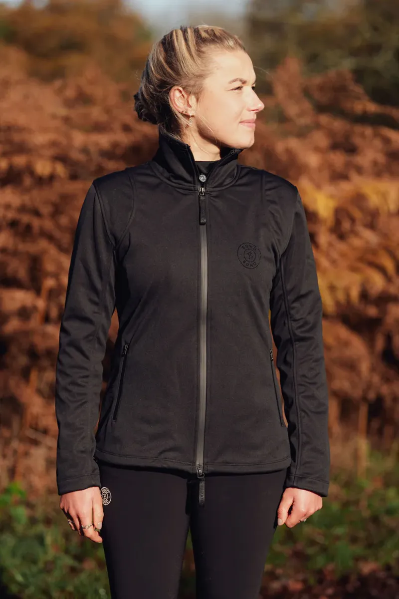 Soho Equestrian Soft Shell Jacket Ladies in Black