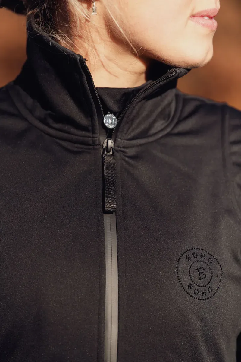 Soho Equestrian Soft Shell Jacket Ladies in Black-3