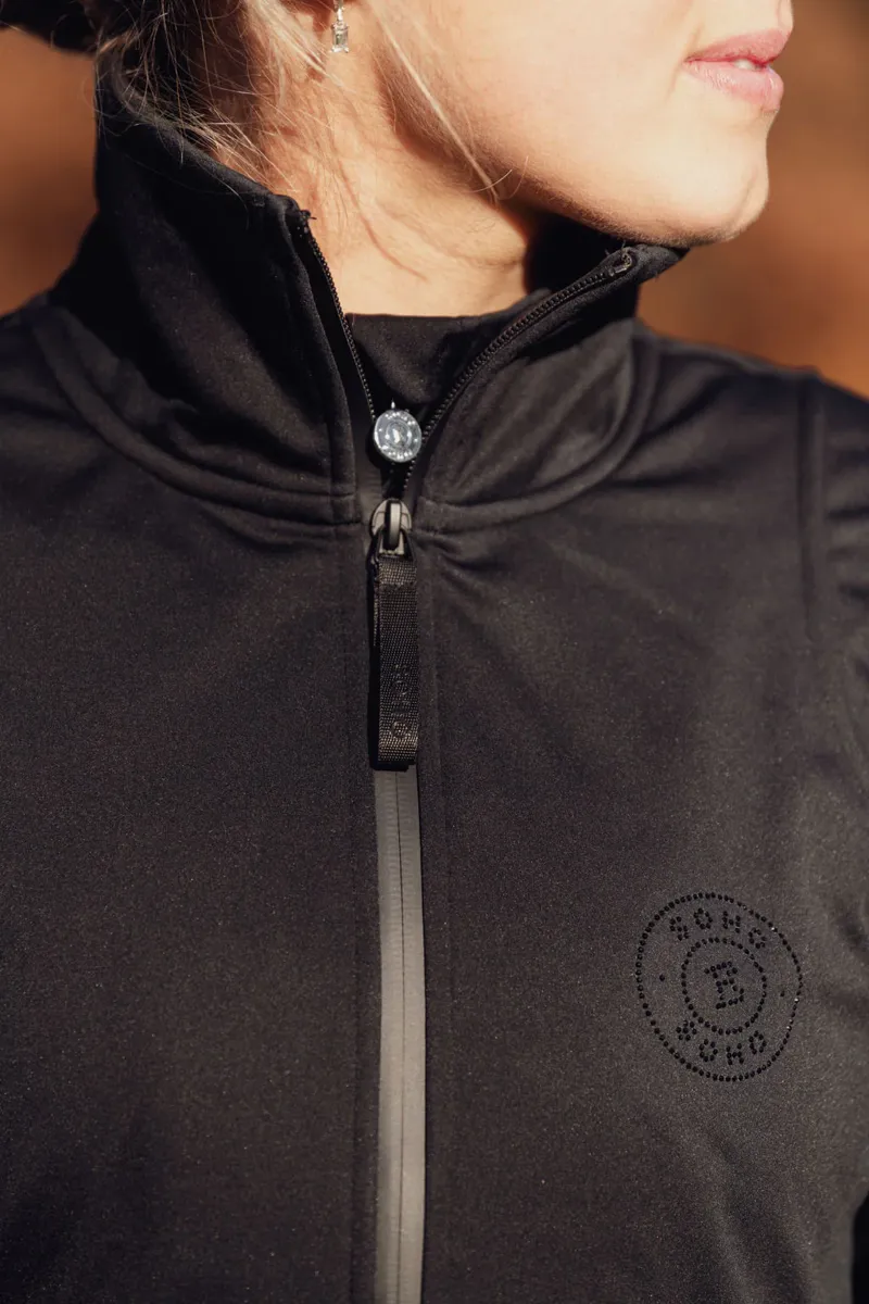 Soho Equestrian Soft Shell Jacket Ladies in Black-2