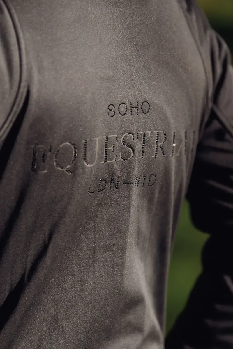 Soho Equestrian Soft Shell Jacket Ladies in Black-2