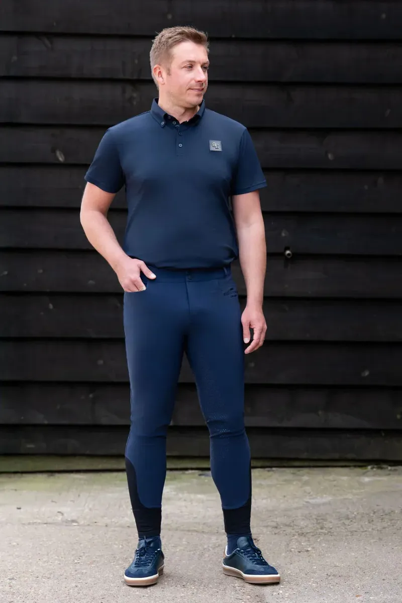 Soho Equestrian Breeches Mens in Navy