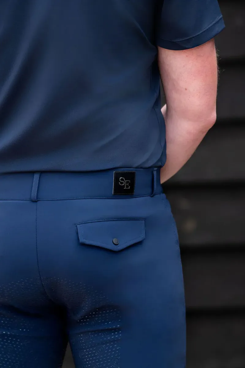 Soho Equestrian Breeches Mens in Navy-3