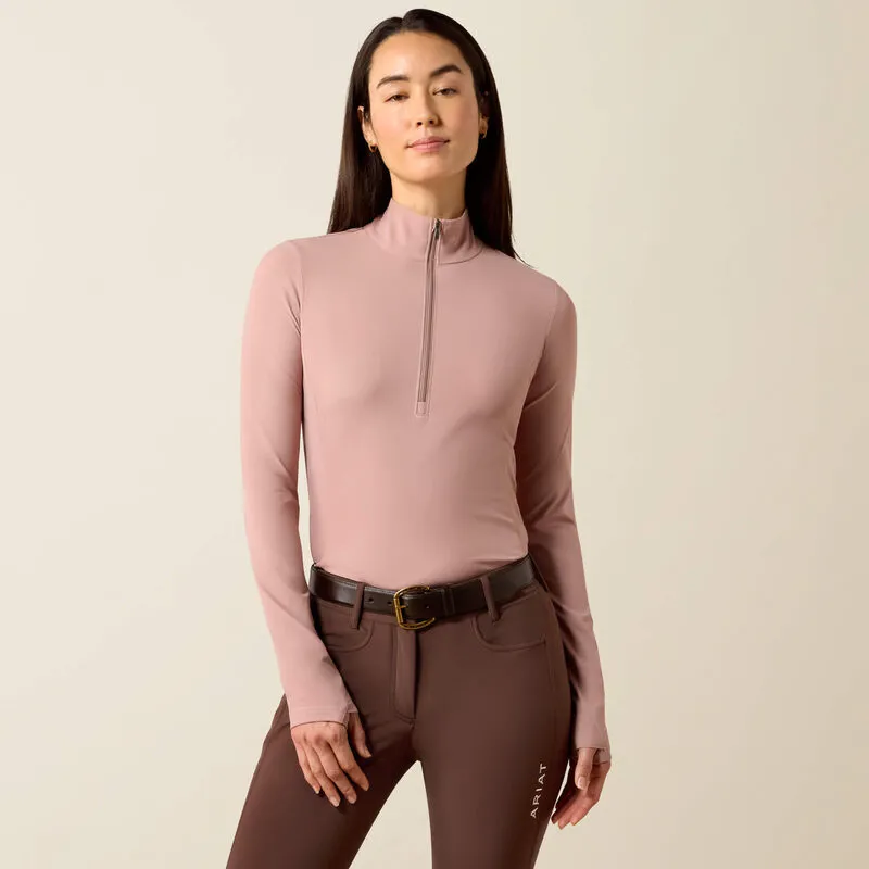 Ariat SolVeil Half Zip Baselayer Ladies in Antler