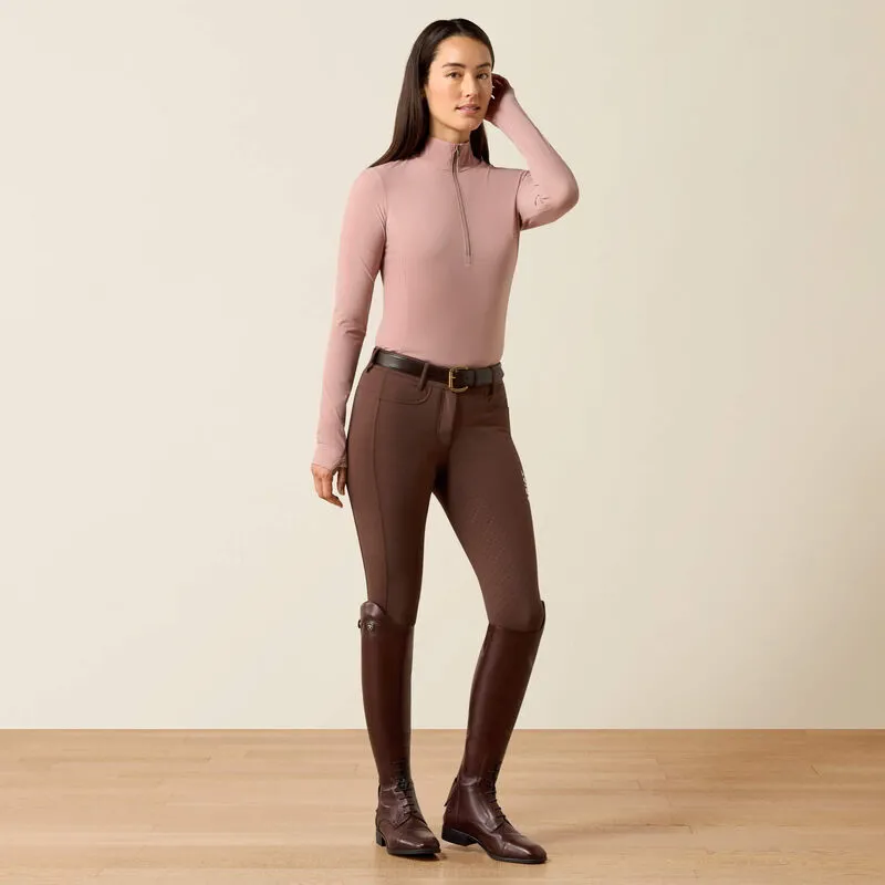Ariat SolVeil Half Zip Baselayer Ladies in Antler-3