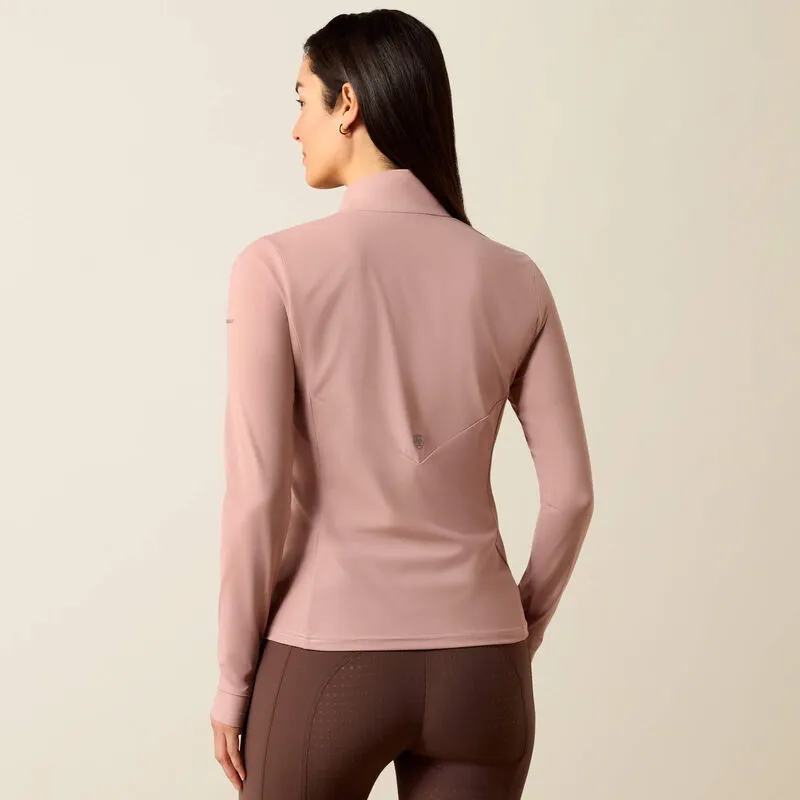 Ariat SolVeil Half Zip Baselayer Ladies in Antler-4