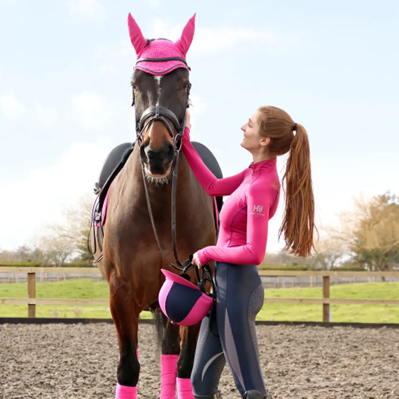 Hy Equestrian Sport Active Luxury Bandages in Bubblegum-2