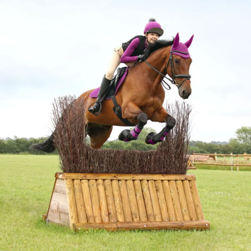 Hy Equestrian Sport Active Fly Veil in Amethyst Purple - WEB EXCLUSIVE-1