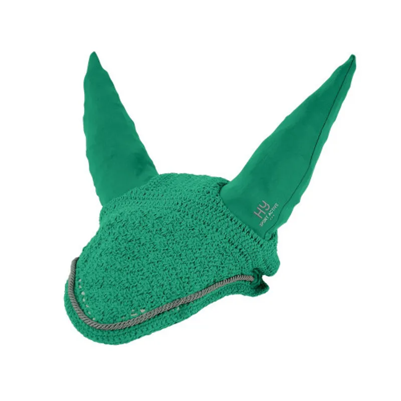 Hy Equestrian Sport Active Fly Veil in Emerald Green Full - WEB EXCLUSIVE