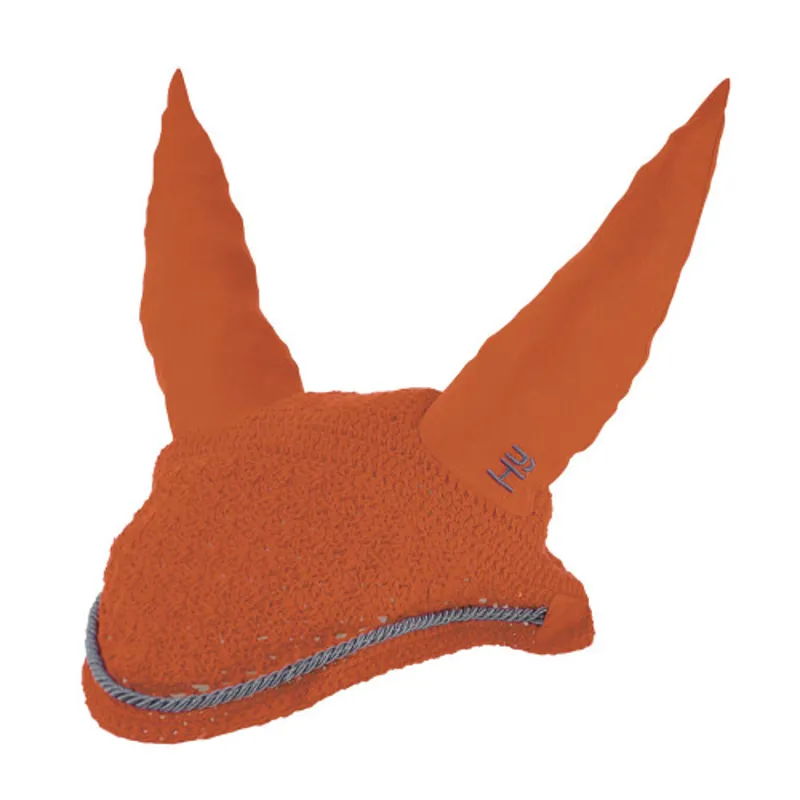 Hy Equestrian Sport Active Fly Veil in Terracotta Orange - WEB EXCLUSIVE