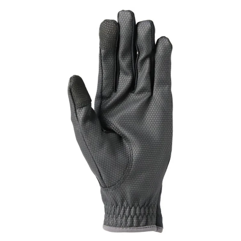 Hy Equestrian Sport Active Riding Gloves in Black/Grey - WEB EXCLUSIVE-1