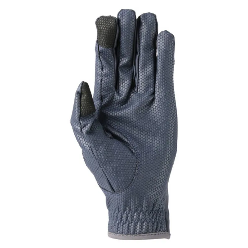 Hy Equestrian Sport Active Riding Gloves in Navy/Grey-1