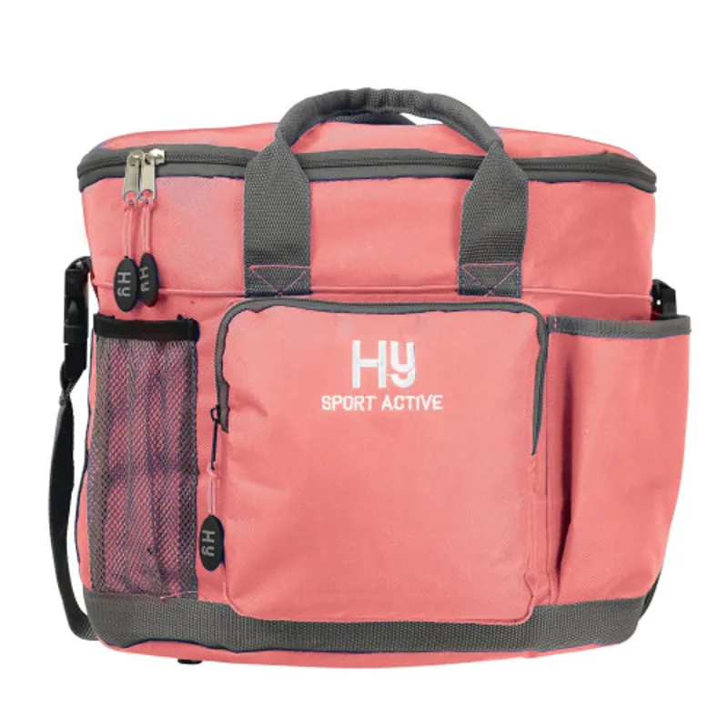 Hy Equestrian Sport Active Grooming Bag in Coral Rose