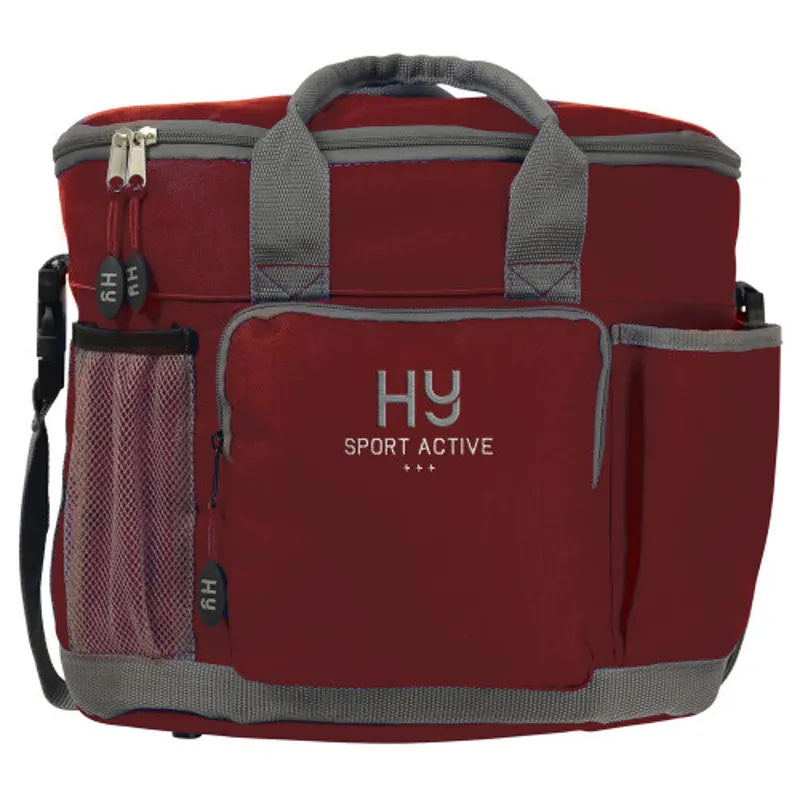 Hy Equestrian Sport Active Grooming Bag in Vivid Merlot