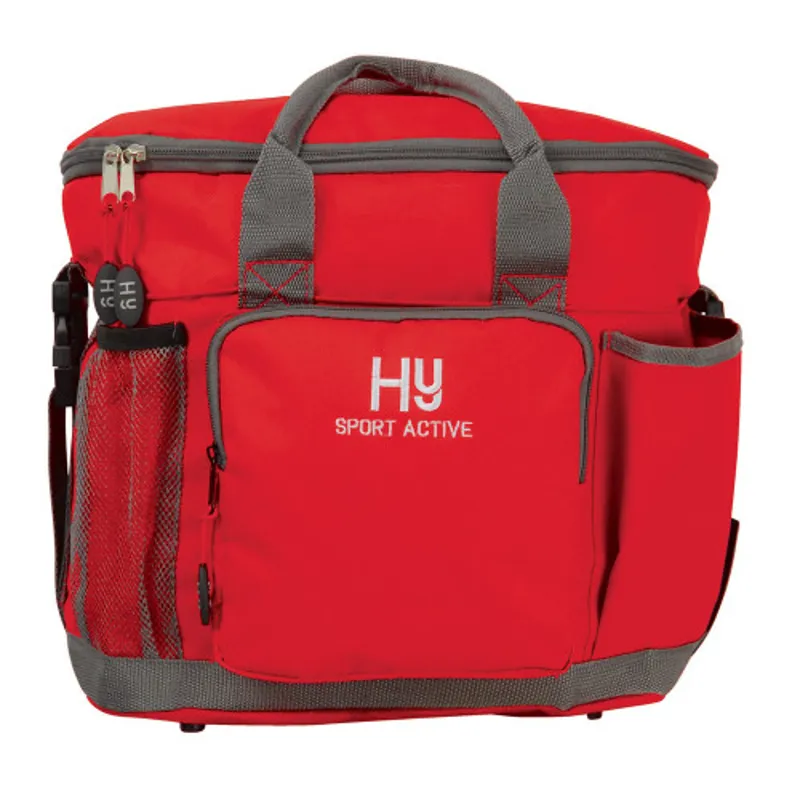 Hy Equestrian Sport Active Grooming Bag in Rosette Red