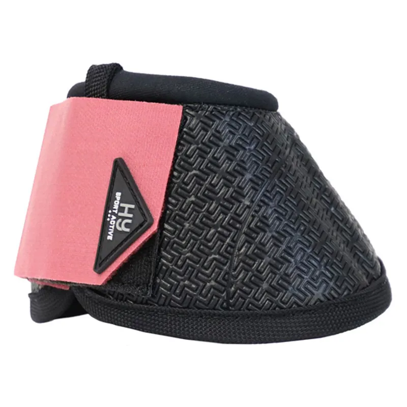 Hy Equestrian Sport Active Over Reach Boots in Coral Rose - WEB EXCLUSIVE