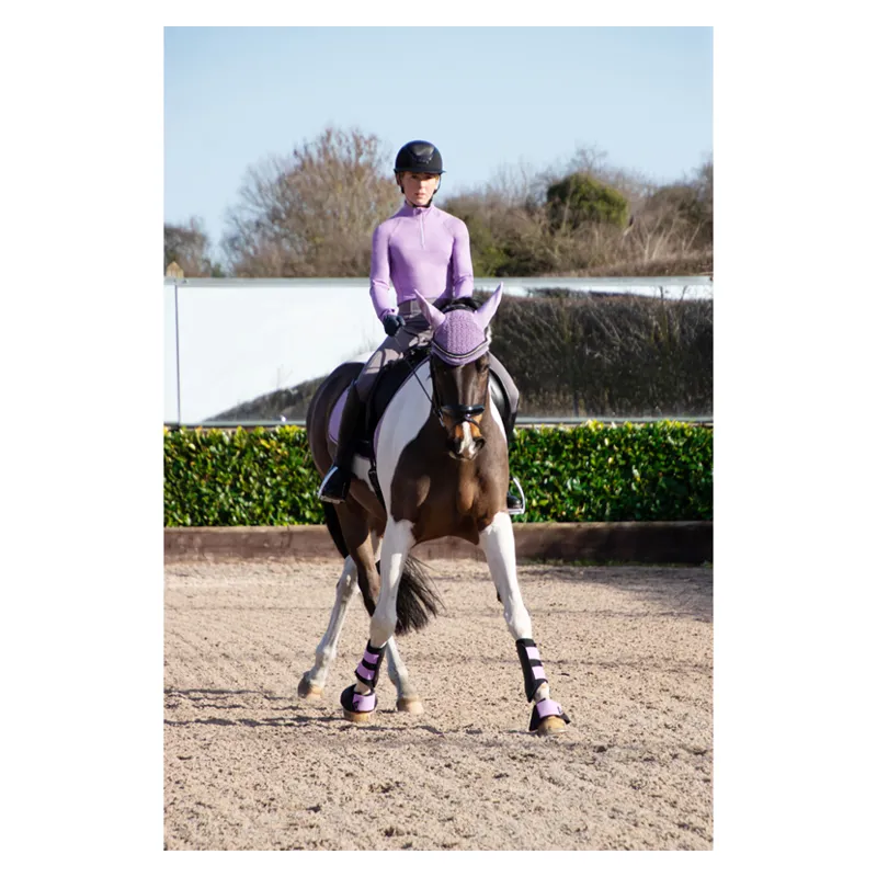 Hy Equestrian Sport Active Over Reach Boots in Lilac-1