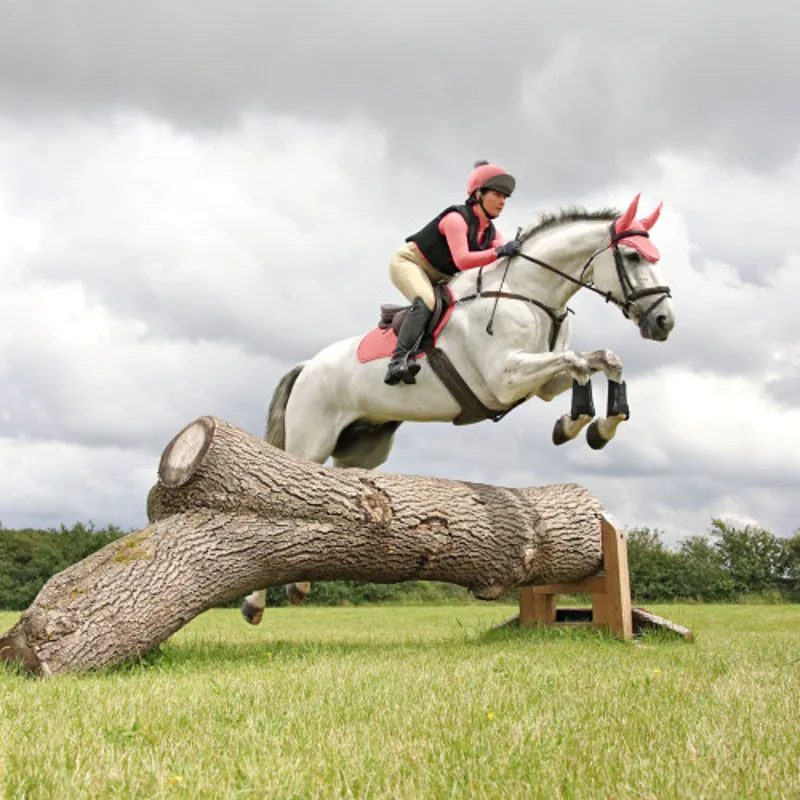 Hy Equestrian Sport Active Pom Pom Hat Silk in Coral Rose-3