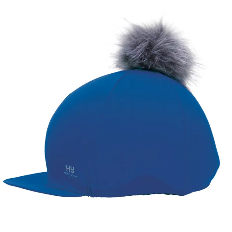 Hy Sport Active Pom Pom Hat Silk in Jewel Blue