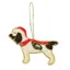 Equetech Springer Spaniel Beaded Embroidered Christmas Tree Decoration
