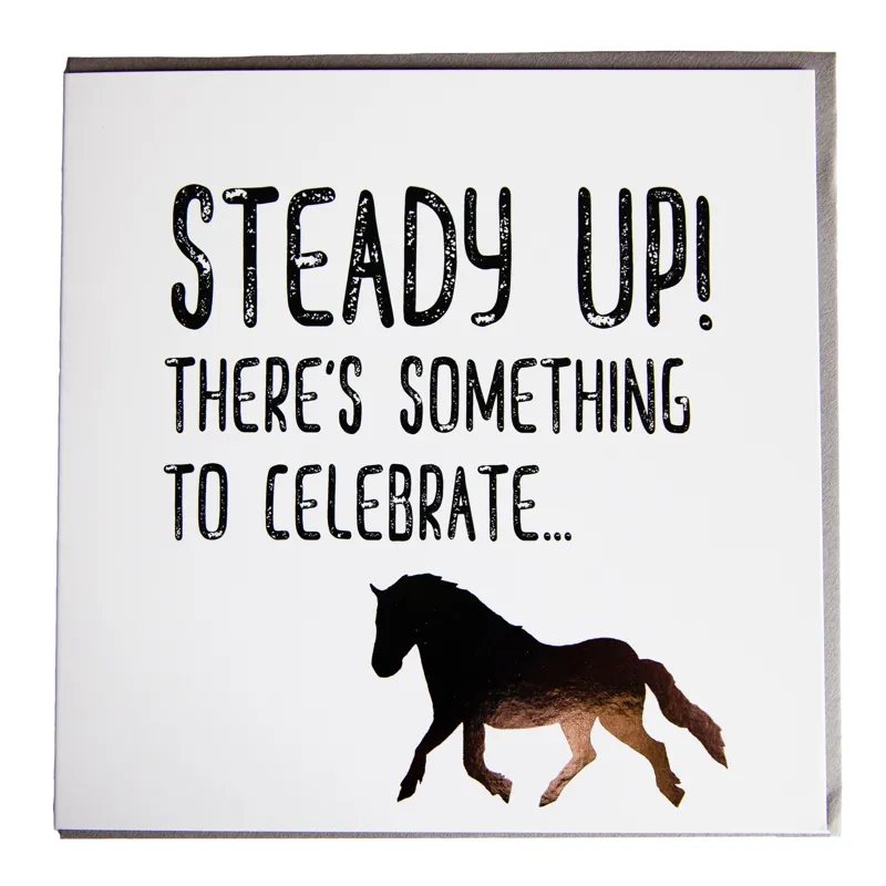 Gubblecote Greetings Card - Steady Up
