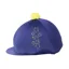 Hy Equestrian Stella Hat Silk in Navy/Yellow - WEB EXCLUSIVE