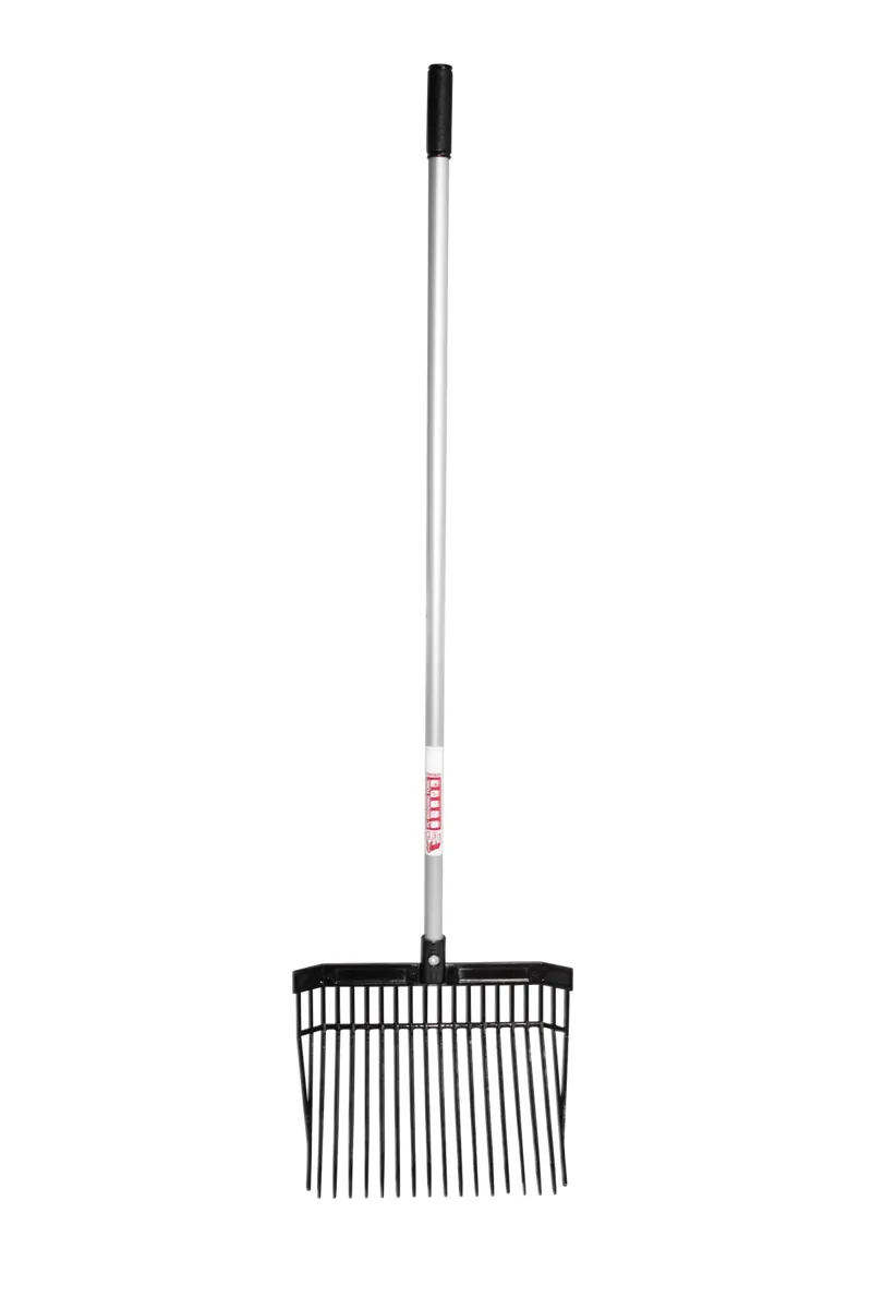 Red Gorilla Bedding Fork with Straight Handle in Black