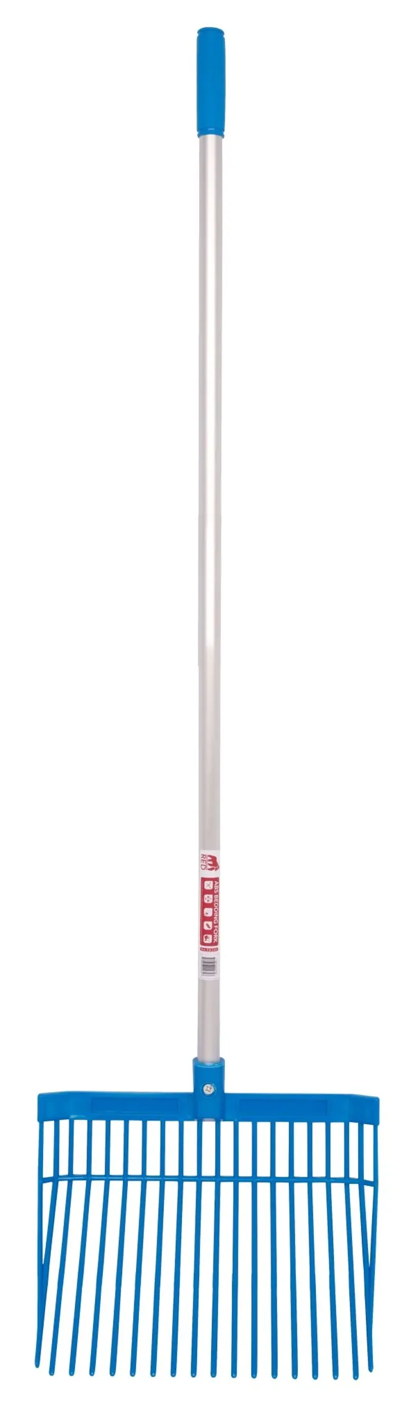 Red Gorilla Bedding Fork with Straight Handle in Blue