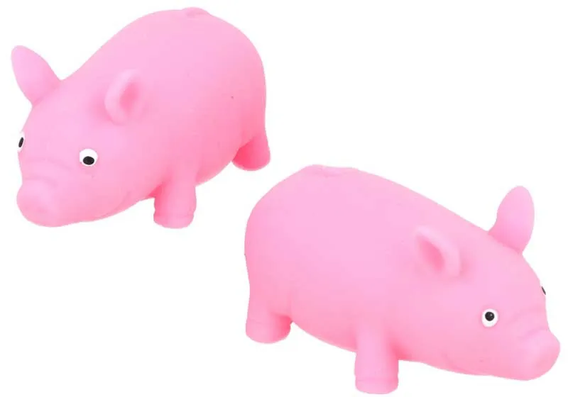 NDA Stretchy Pig Stress Toy in Pink