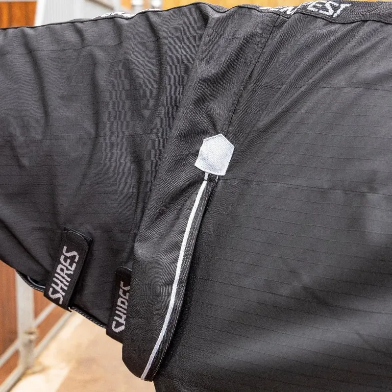 Shires Tempest Lite Combo Stable Rug in Black-4