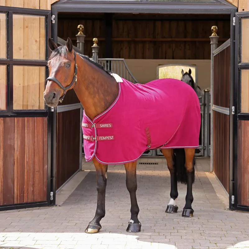 Shires Tempest Original Fleece Rug in Maroon