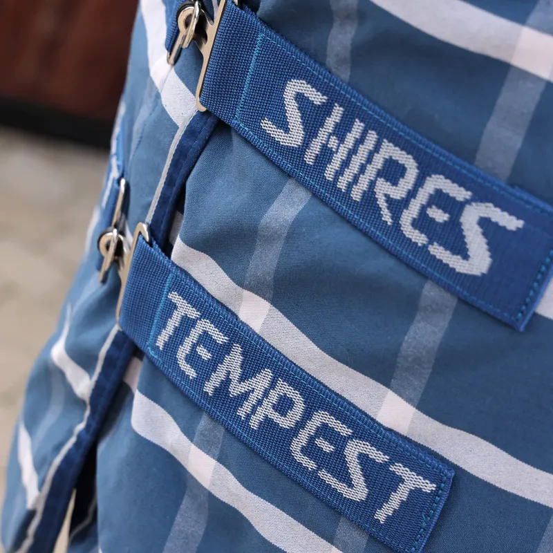 Shires Tempest Original Stable Sheet in Teal Check-1
