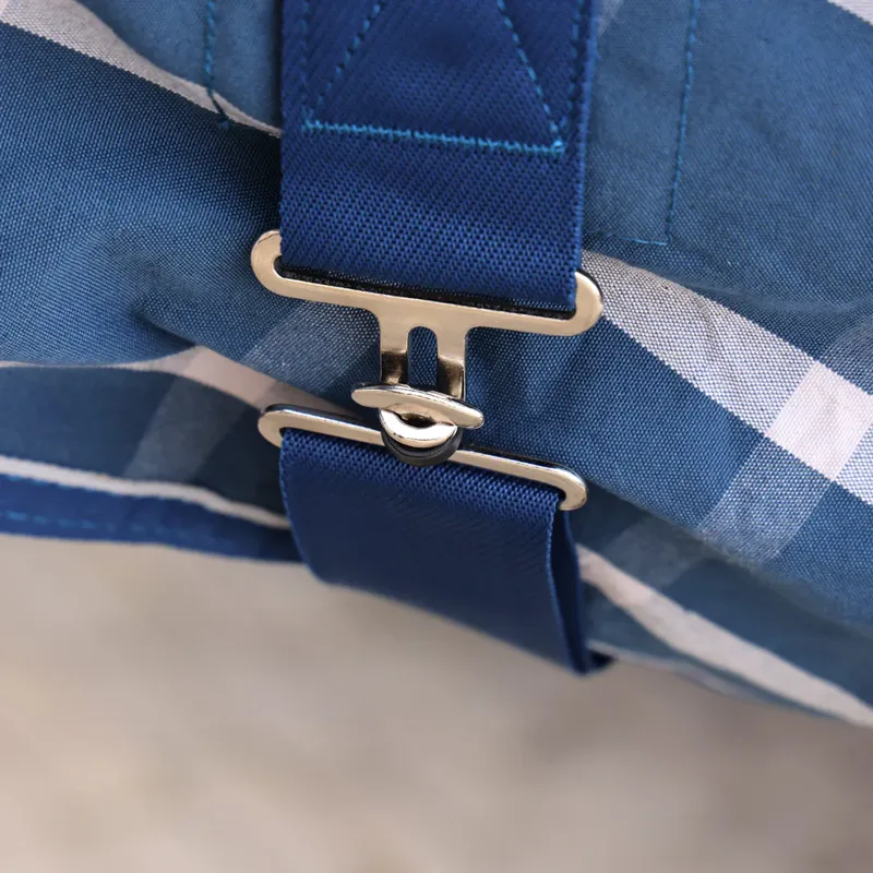 Shires Tempest Original Stable Sheet in Teal Check-2