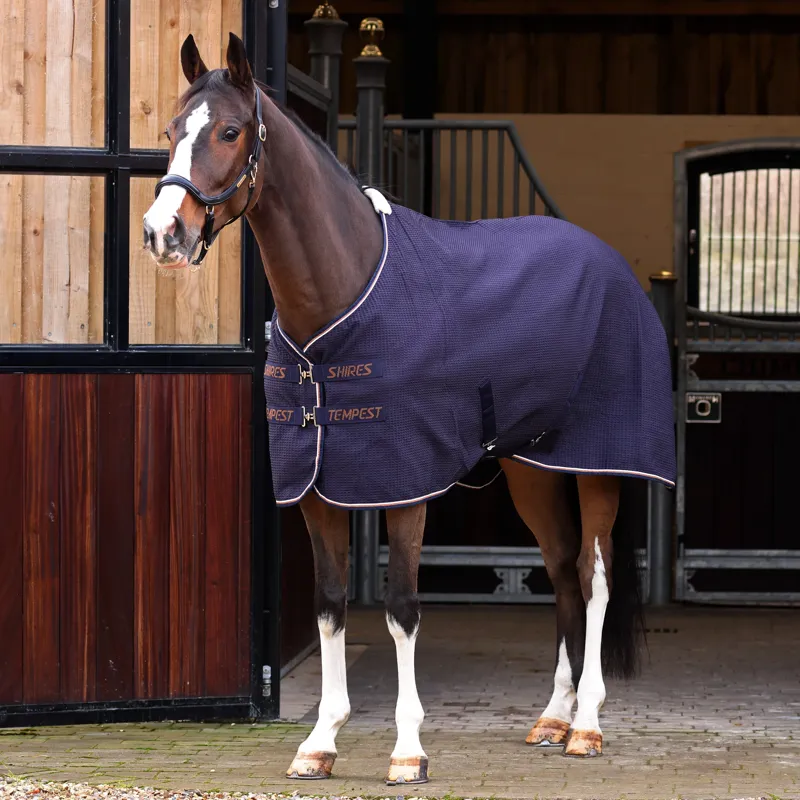 Shires Tempest Original Waffle Rug in Navy
