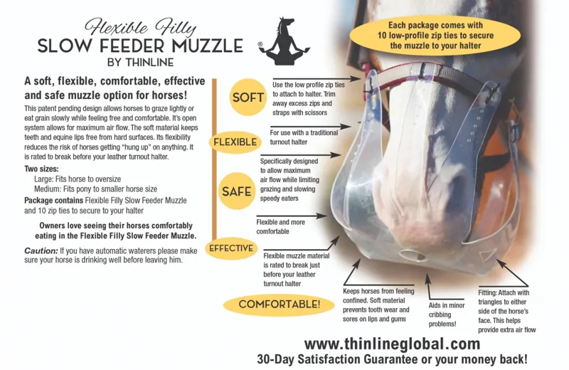 ThinLine Flexible Filly Grazing Muzzle-8