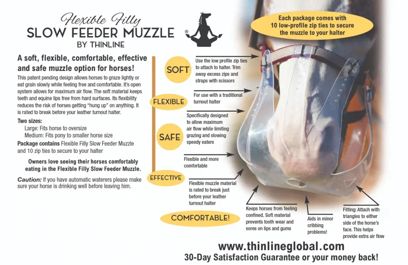 ThinLine Flexible Filly Grazing Muzzle-7