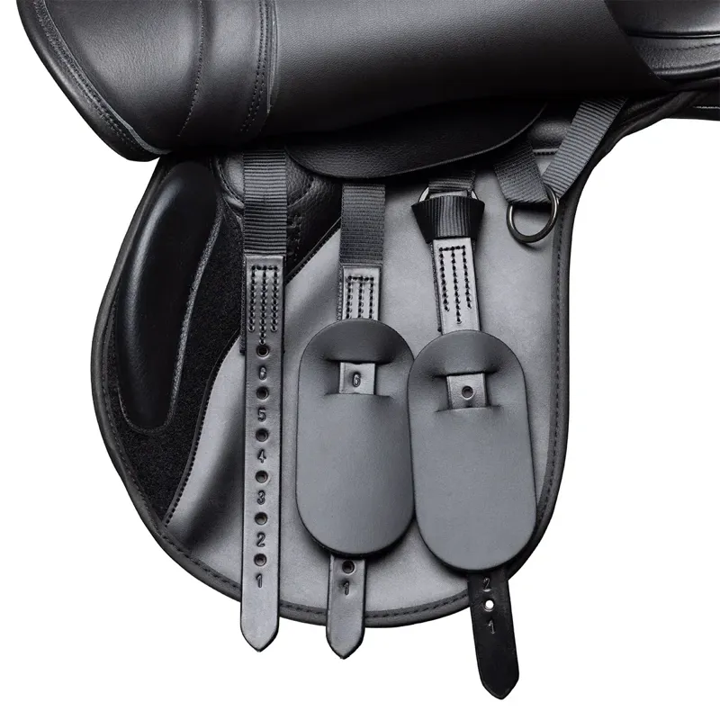 Thorowgood T9 Pony Long Leg GP Saddle in Black-4