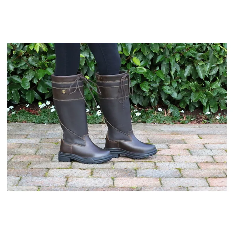Hy Equestrian Junior Tideswell Country Boot in Brown-5
