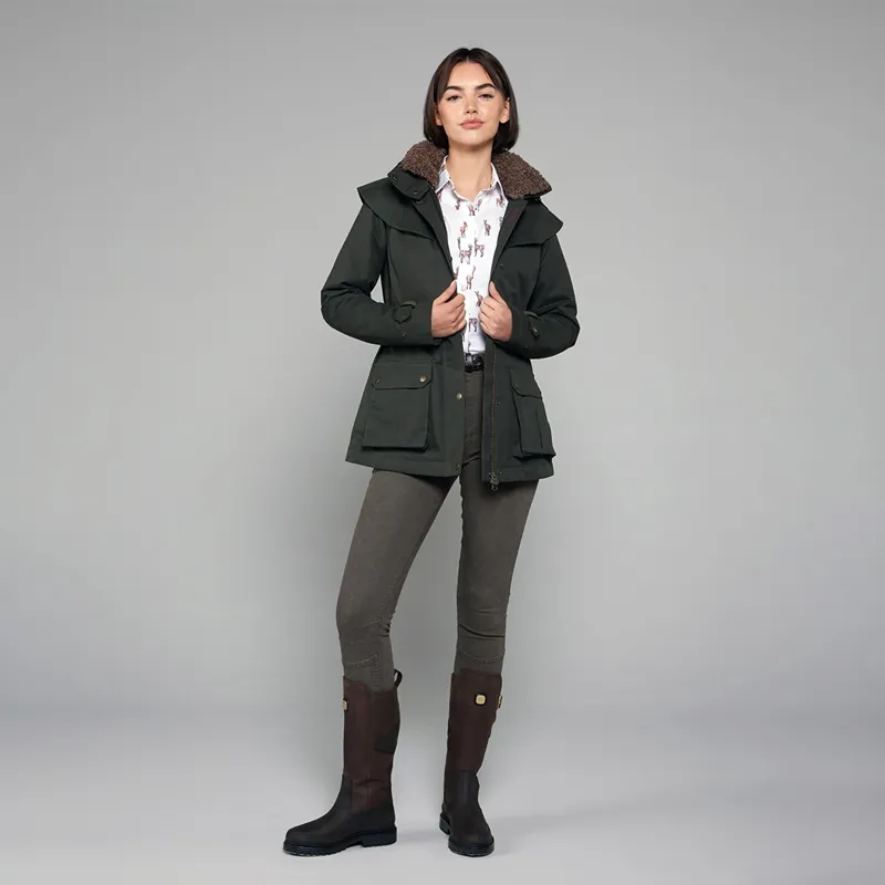Toggi Portobello Waterproof Coat Ladies in Dark Green-3