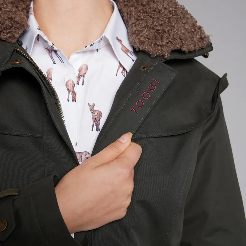 Toggi Portobello Waterproof Coat Ladies in Dark Green-11